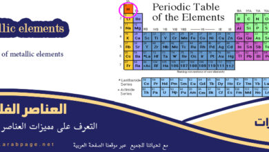 من مميزات العناصر الفلزية انواع وتعريف الفلزات