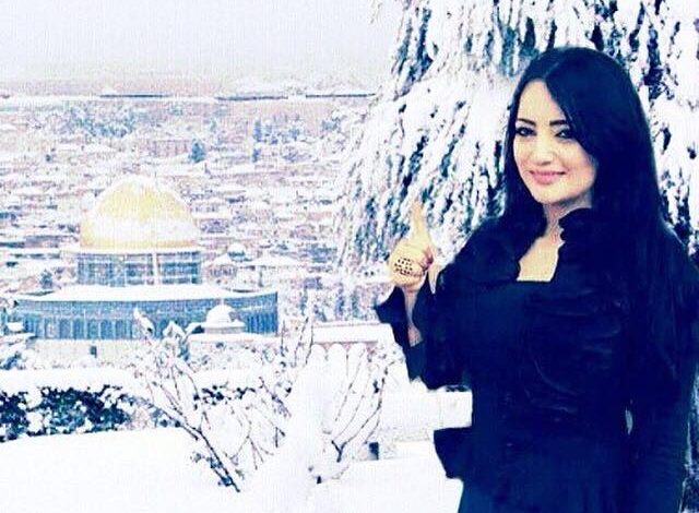 صور منال موسى بين الثلوج صور بنات 2015 من فلسطين منال موسى